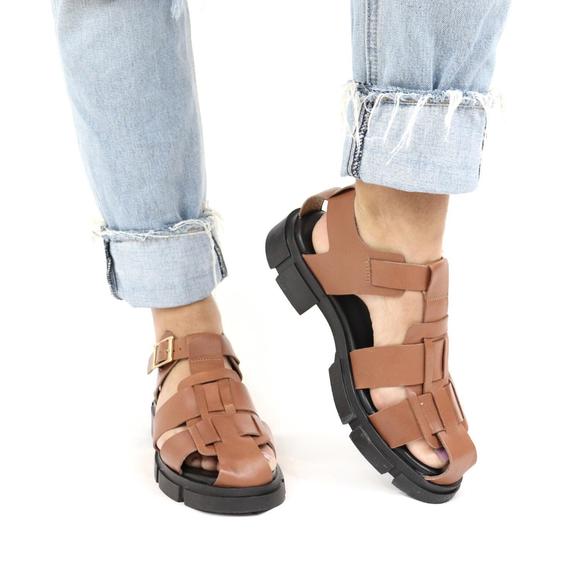 NEW SHOE THE BEAR women's alva fisherman sandals in tan - Picture 1 of 8